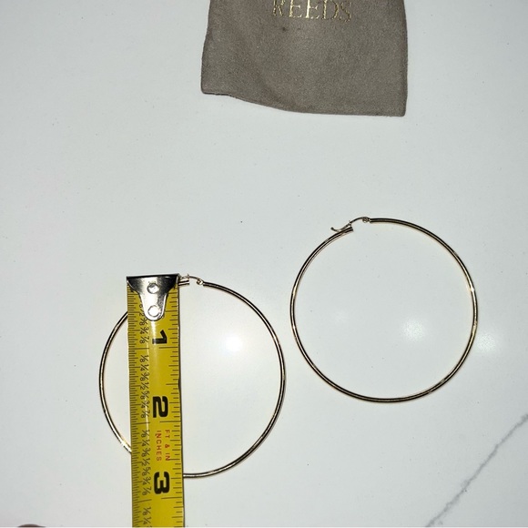 REEDS 14K Gold Hoop Earrings - Picture 6 of 8
